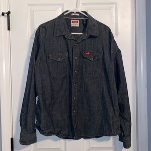 Wrangler Indigo Snap Long Sleeve Shirt